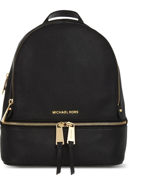 black leather backpack michael kors|Michael Kors Backpack new collection.